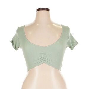Urban Outfitters Light Green Crop Top